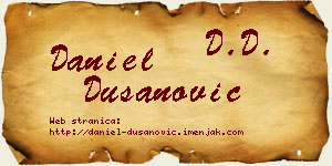 Daniel Dušanović vizit kartica